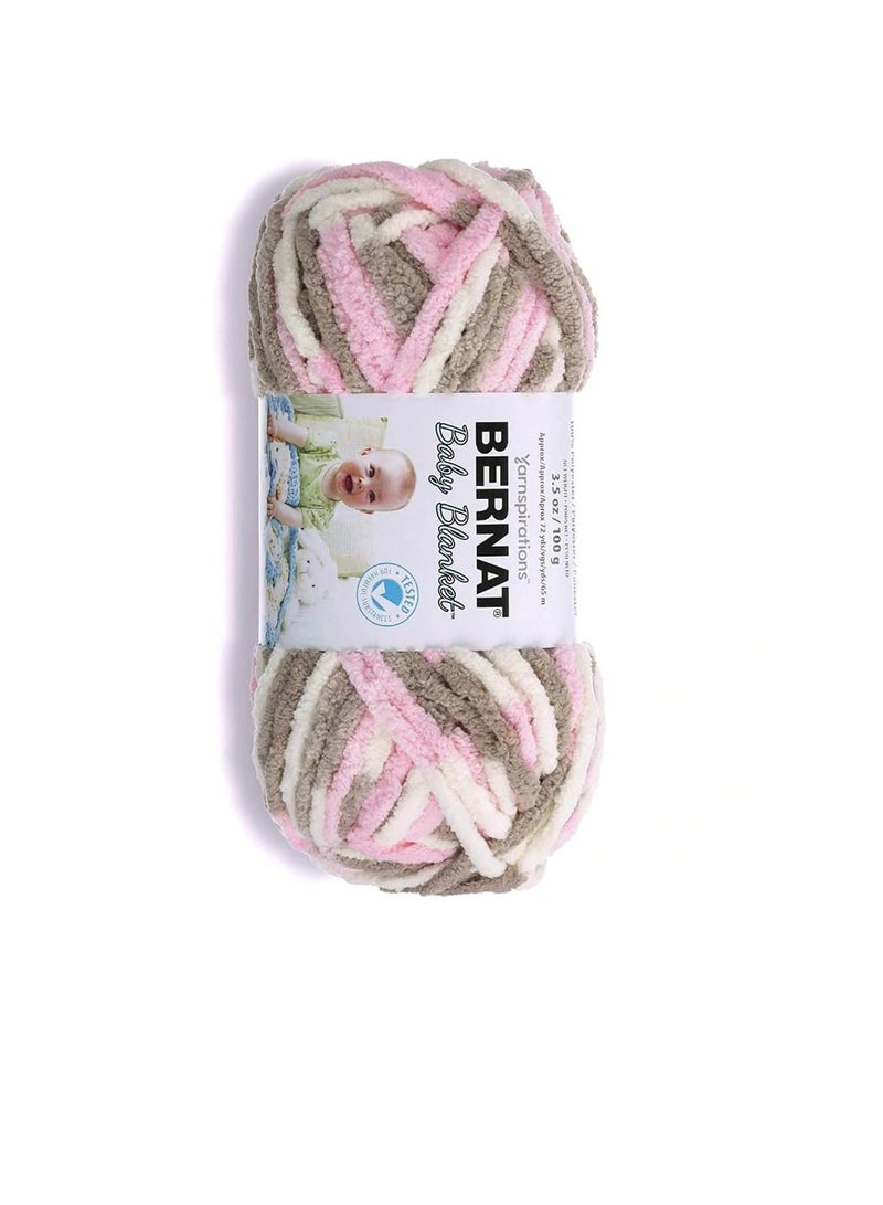Bernat Bernat Baby Blanket Big Ball Yarn Little Petunias - Image 3