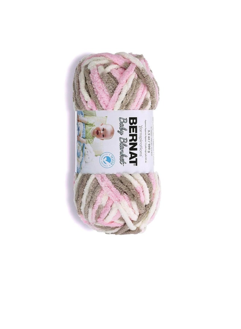 Bernat Bernat Baby Blanket Big Ball Yarn Little Petunias - Image 2