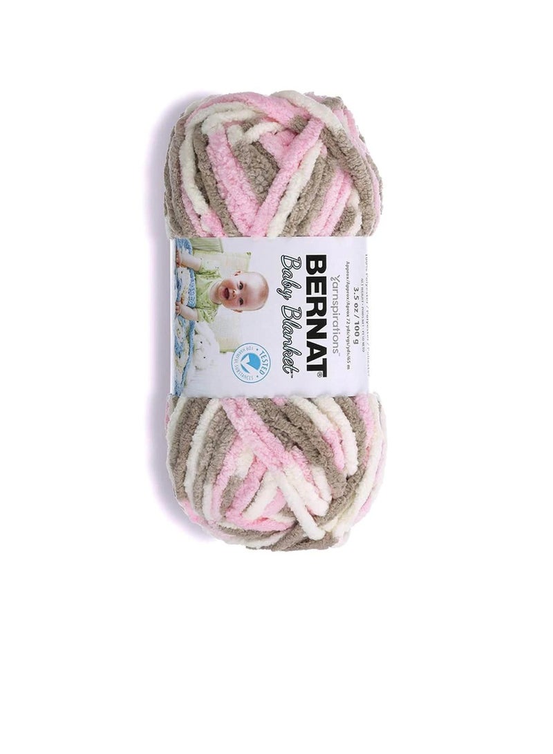 Bernat Bernat Baby Blanket Big Ball Yarn Little Petunias - Image 1