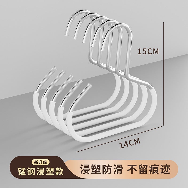 Ring Silk Scarf Hanger Multi-Functional Simple Tie Hanger Dipped In Plastic Non-Slip Traceless Household Scarf Towel Rack Storage - Image 1