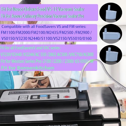 ziHenryDa Accessory Hose Compatible with Deluxe Food VS12 Vacuum SealerSuitable for all sealing zipper bags wine plugs jar seals vacuum sealing agents attachment hose For Deluxe Food VS12 2 Blue - Image 3