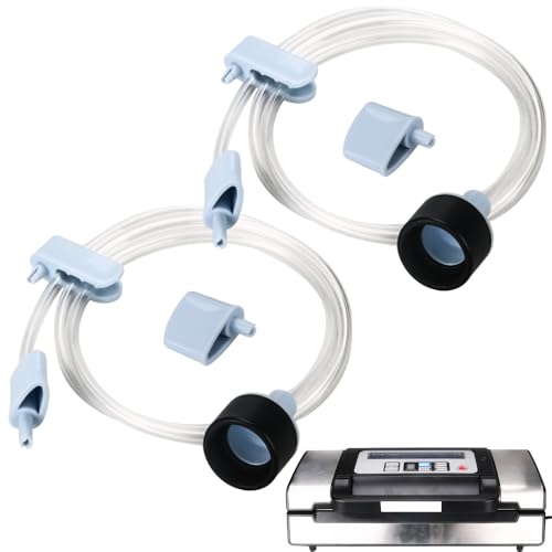ziHenryDa Accessory Hose Compatible with Deluxe Food VS12 Vacuum SealerSuitable for all sealing zipper bags wine plugs jar seals vacuum sealing agents attachment hose For Deluxe Food VS12 2 Blue - Image 1