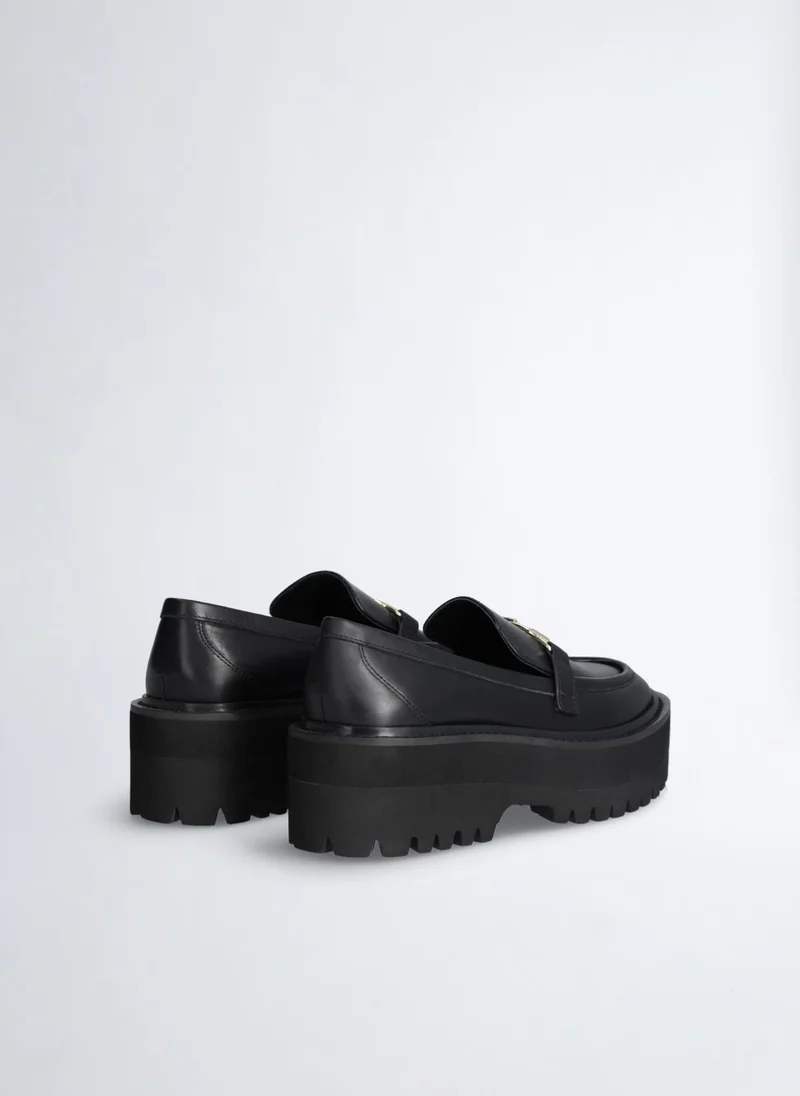 Liu Jo Platform loafers in leather