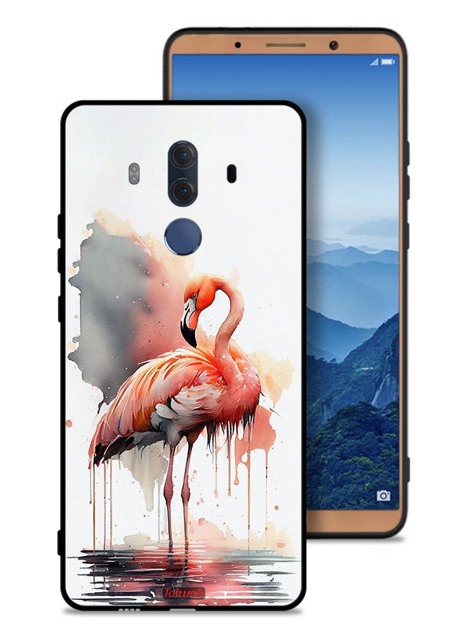 Tolwak Huawei Mate 10 Pro Protective Case Cover Tropical Watercolor Art - Image 1