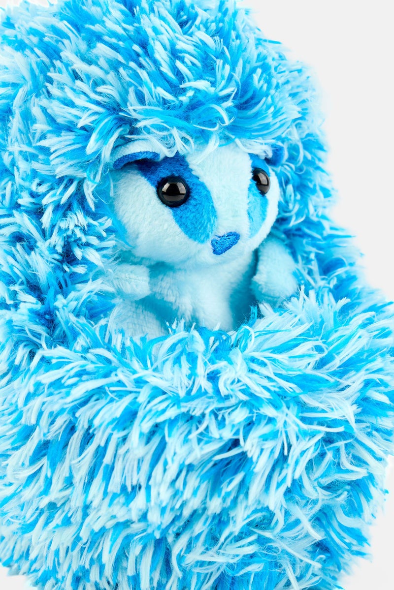 Curlimals دب البادجر الأزرق لعبة قنفذ تفاعلية ناعمة - Image 5