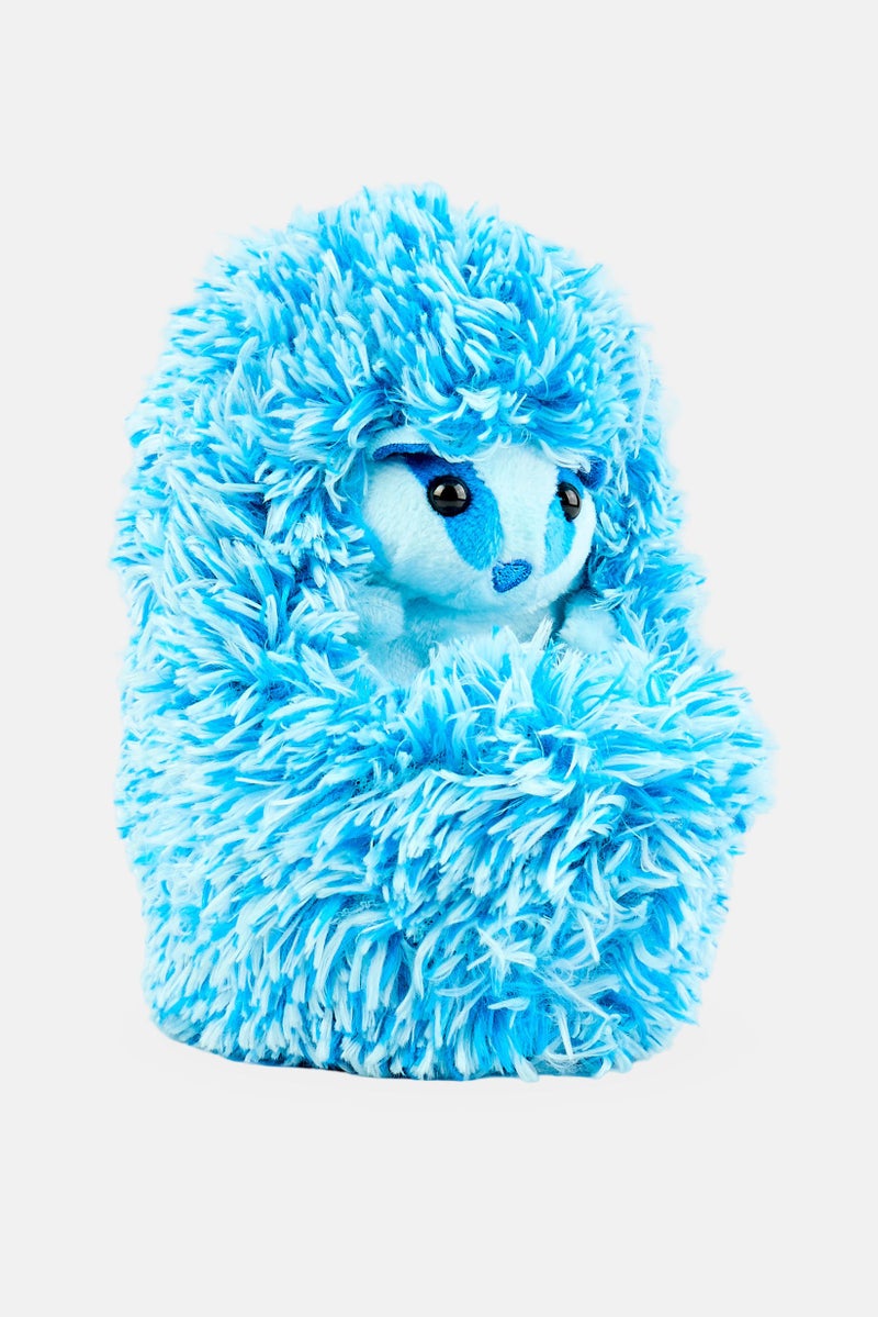 Curlimals دب البادجر الأزرق لعبة قنفذ تفاعلية ناعمة - Image 3