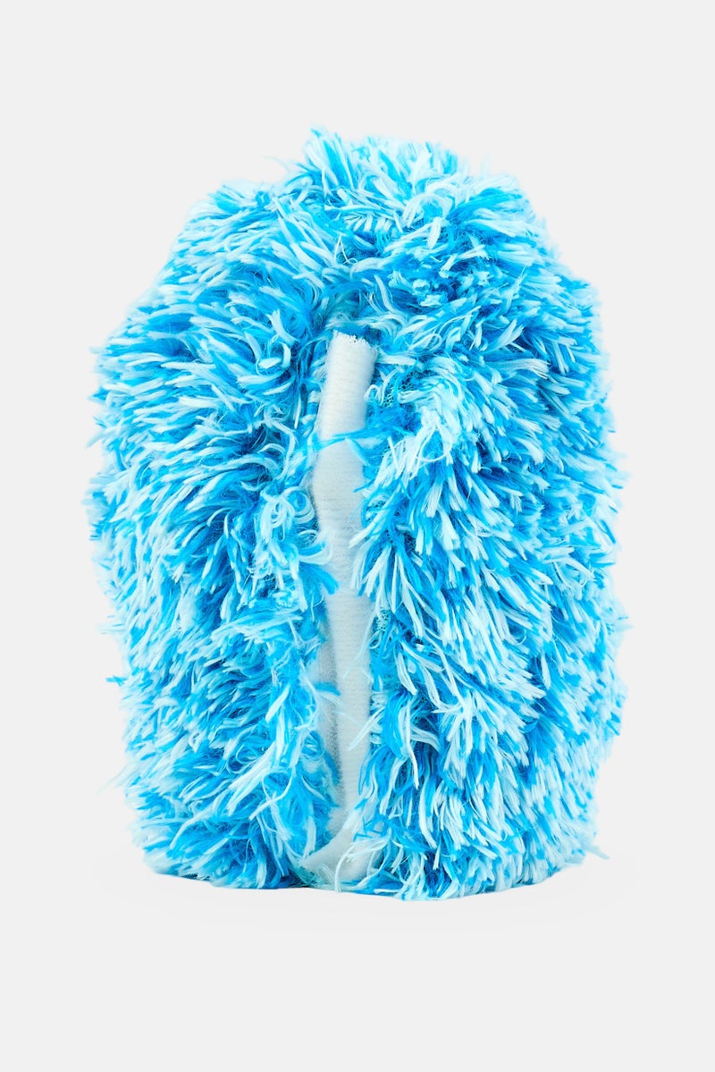 Curlimals دب البادجر الأزرق لعبة قنفذ تفاعلية ناعمة - Image 4