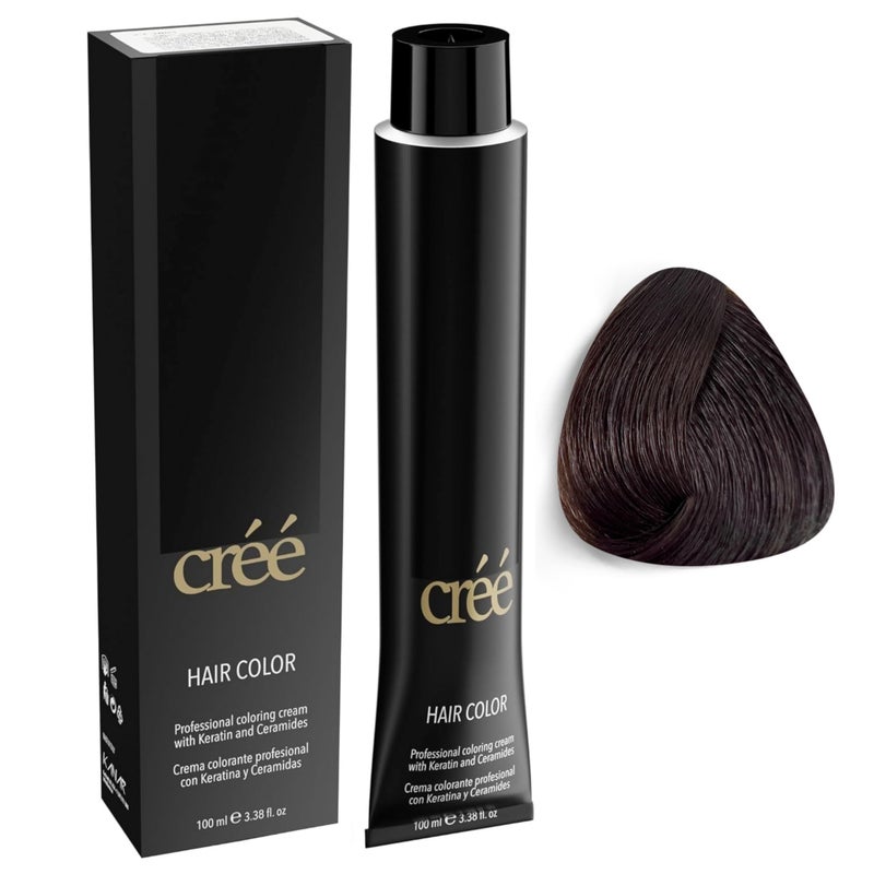 Cree Professional Permanent Hair Color 100ml 34 floz Ice Chesnut 491