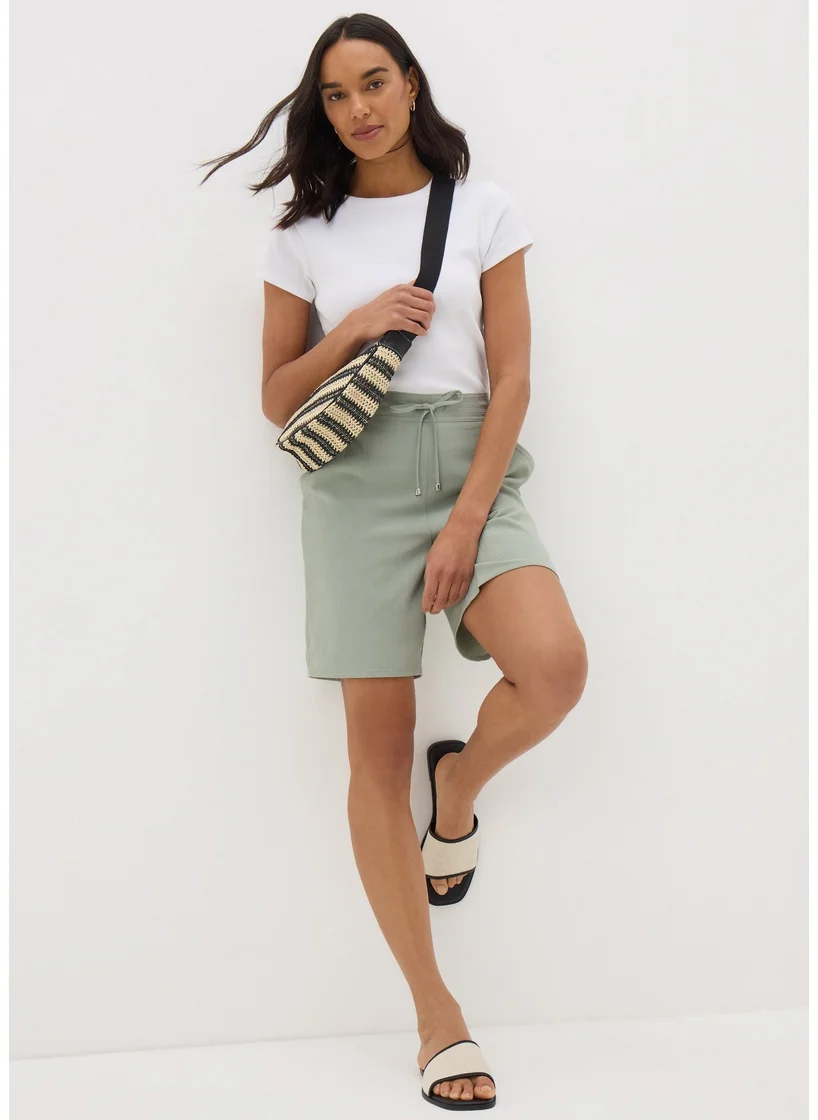 Matalan Sage Green Clipper Shorts