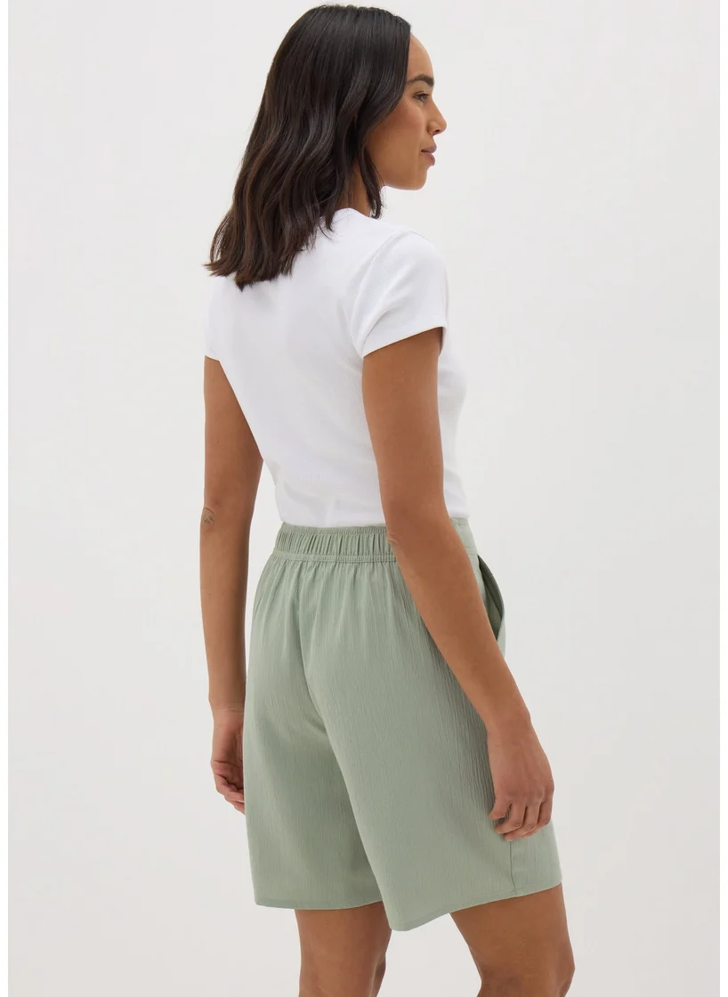 Matalan Sage Green Clipper Shorts