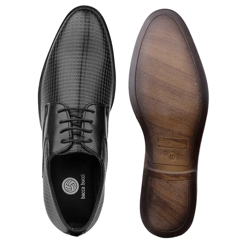 Bacca Bucci Black OSLO Formal Shoes for Men | Best Price UAE