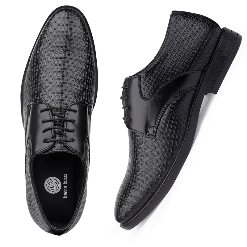 Bacca Bucci Black OSLO Formal Shoes for Men | Best Price UAE