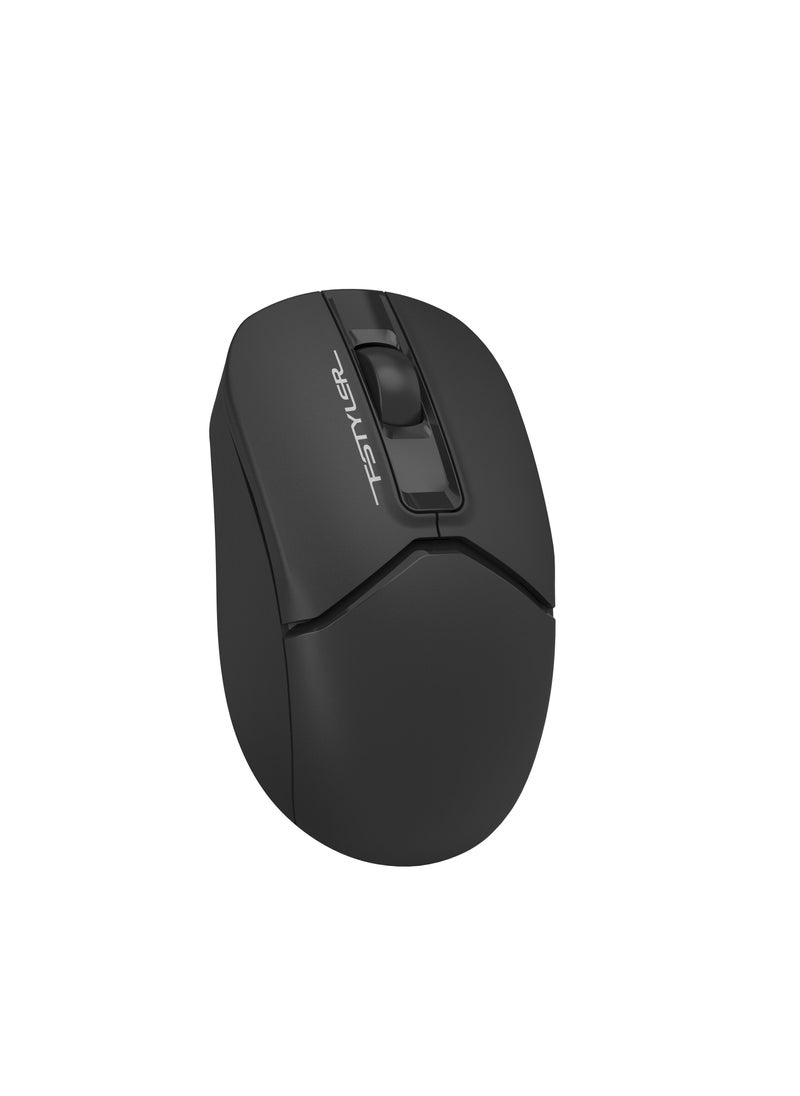 A4TECH FSTYLER WIRELESS MOUSE WITH SILENT CLICK FG-12S, 1200 DPI WITH WIDER WHEEL, WINDOWS XP / VISTA / 7 / 8 / 8.1 / 10, BLACK  - Image 2