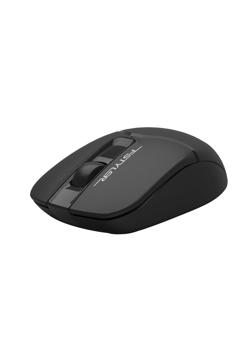 A4TECH FSTYLER WIRELESS MOUSE WITH SILENT CLICK FG-12S, 1200 DPI WITH WIDER WHEEL, WINDOWS XP / VISTA / 7 / 8 / 8.1 / 10, BLACK  - Image 3