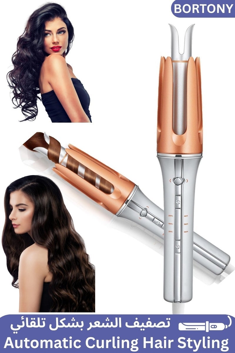 ELTRAZONE Automatic Curling Iron 1 inch with 3 Temperatures Fast Heating 2-Way Rotation Automatic Shut-Off, Anti-Scald Anti-Tangle Rotating for Hair Styling Harmless and Durable, Quick Home Hairstyle - Image 1