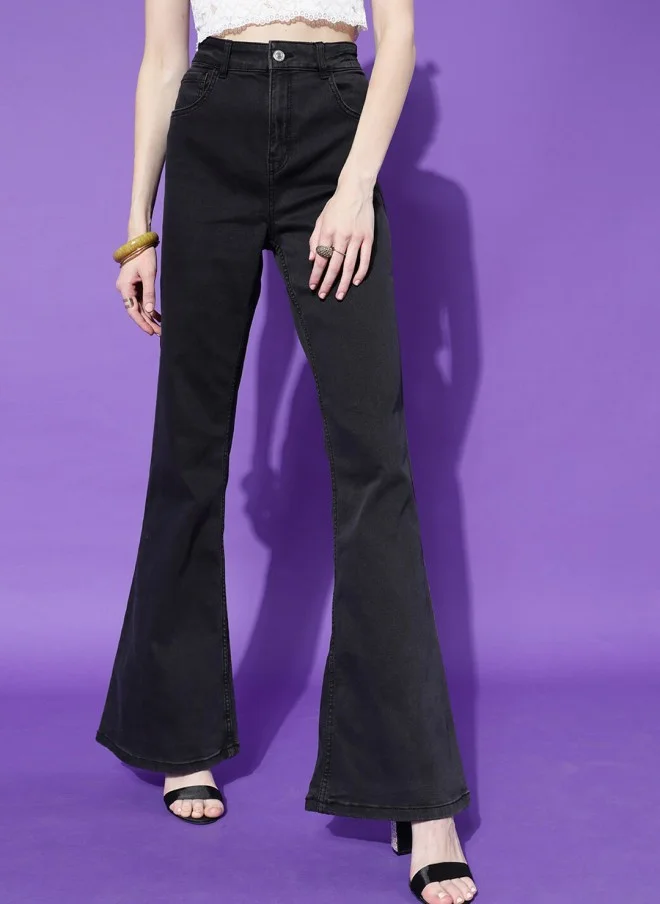 STREET 9 Black Skinny Fit High-Rise Jeans for Women