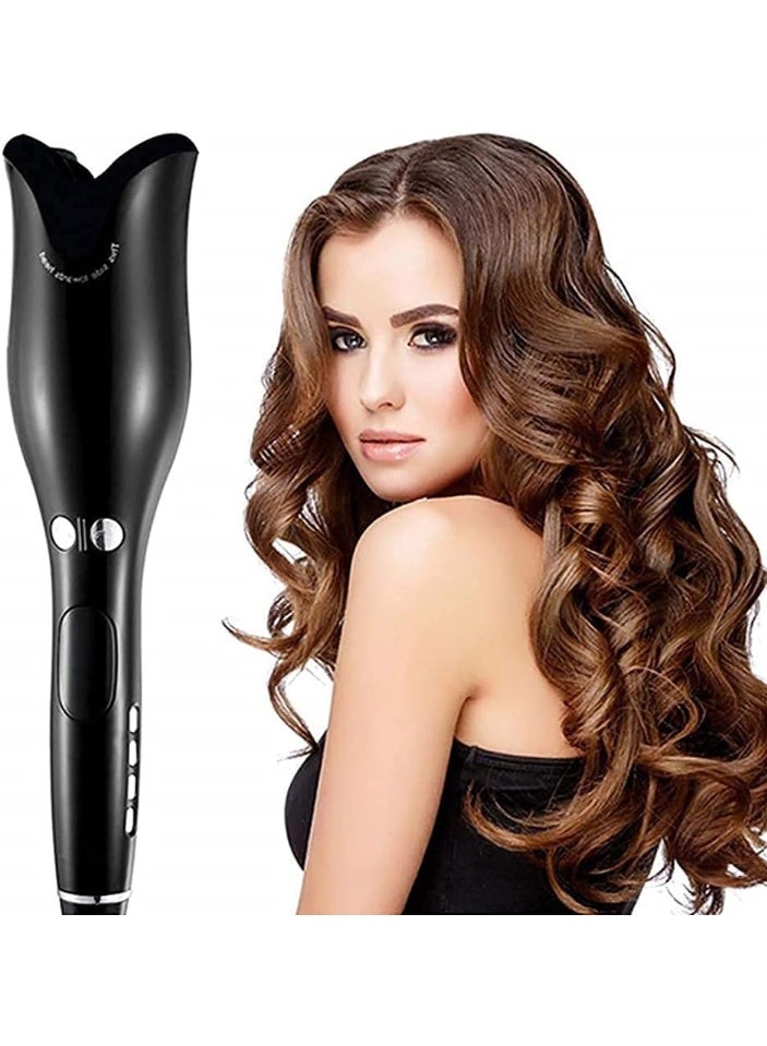 High-Performance Automatic Spin N Curl Hair Curler – 1-Inch Rotating Ceramic Wand with LCD Display - Image 3
