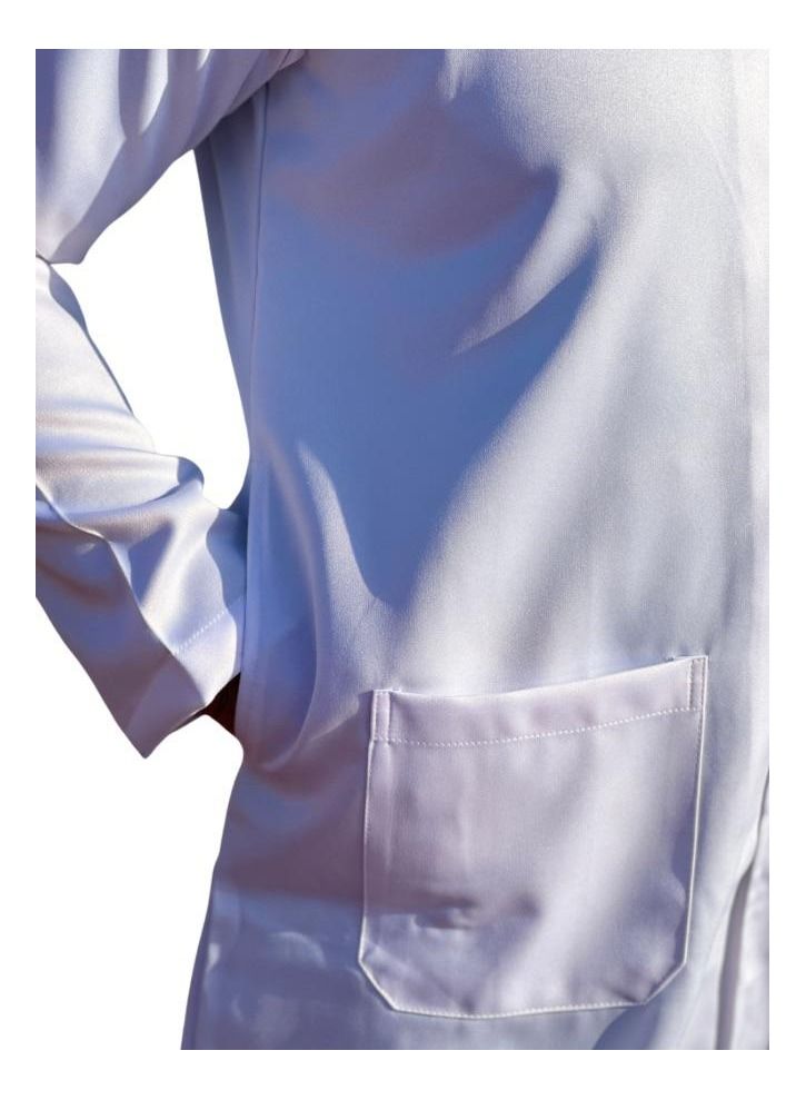 Just Needles JN Unisex Lab Coat White - Image 5