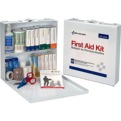 First Aid Only 226-U OSHA Compliant First Aid Kit, 50-Person Emergency First Aid Kit for Business, Home, Car, and Worksites with Color-Coded Unitized Boxes of First Aid Supplies, 191 Pieces - Image 1