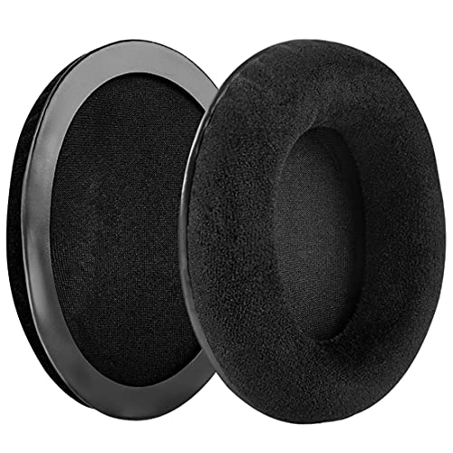 Geekria Comfort Velour Earpad Replacement Ear Pads for HyperX Cloud Stinger/Cloud Flight/Cloud X/Cloud II/Cloud III/Cloud Alpha/Cloud Core/Mix Headphones, Ear Cushions (Black) - Image 2
