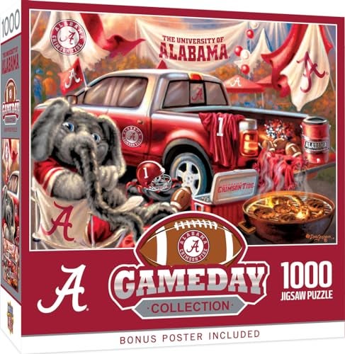Masterpieces 1000 Piece Jigsaw Puzzle for Adults NCAA Alabama Crimson Tide Gameday 1925x2675 - Image 1