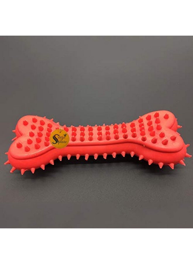 Sage Square Spike Dental Chew Bone Toy For Dogs. (Color May Vary)  - Image 2