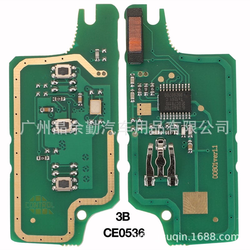 Suitable For Peugeot Citroen Logo Folding Key Circuit Board Circuit Board 433 Mhz46 Chip Ask/Fsk - Image 3