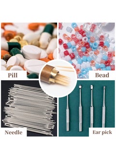 Craftman Toothpick Holder, 2Pcs Portable Wood Toothpick Case, Waterproof Handmade Craft Toothpick Pocket Box, for Storage Toothpick, Needle, Pill, Bead, Ear Pick, Cotton Swab and Other Small Object  - Image 5