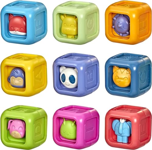 Playskool Critter Building Blocks Toddler and Baby Toy for Ages 6 Months and Up Exclusive - Image 1