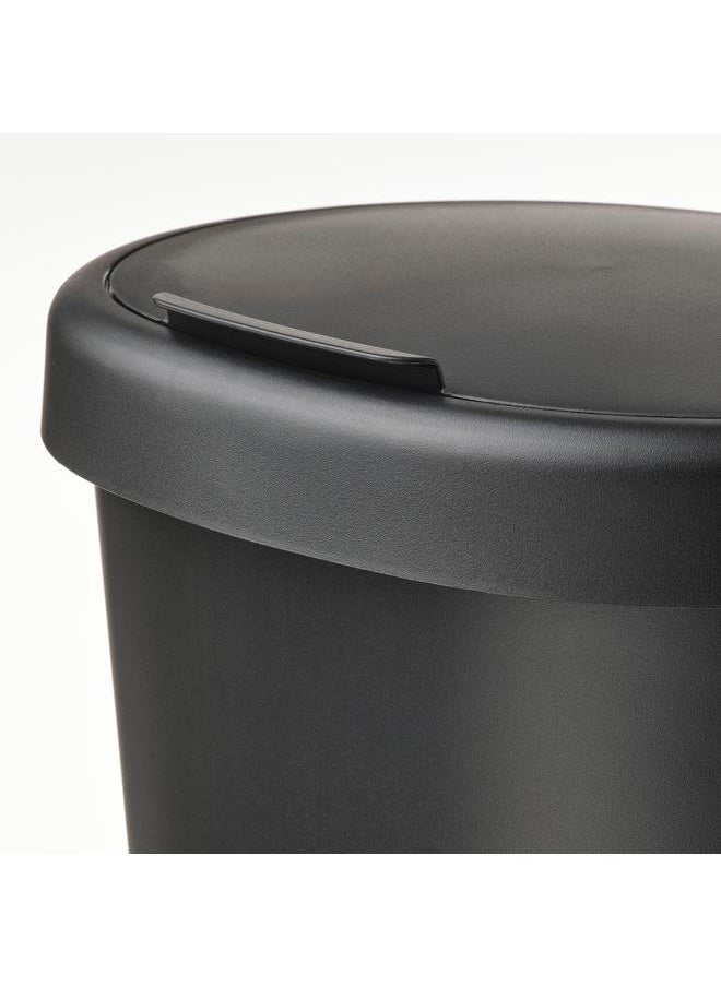 Zaboon - Bin With Lid, Black, 8 L - Image 1