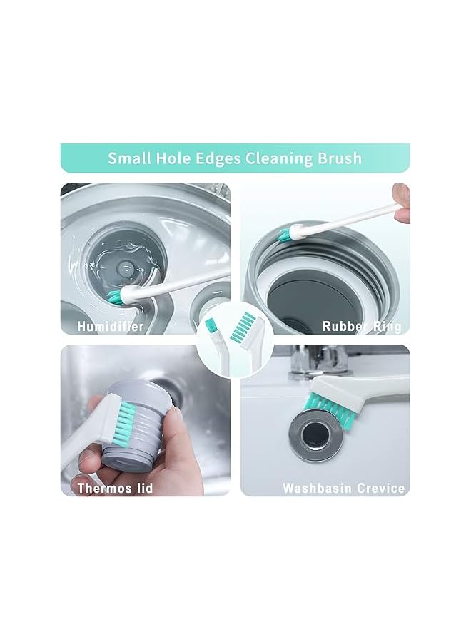 promass Small Cleaning Brushes for Household, 8 Pcs Crevice Cleaning Tool Set for Window Grooves Track Humidifier Keyboard Bottle Door Car Vent, Tiny Detail Cleaner Scrub Brush Gaps Corner Tight Space - Image 2