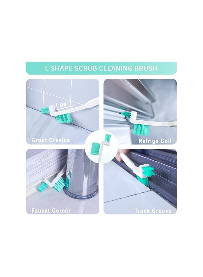 promass Small Cleaning Brushes for Household, 8 Pcs Crevice Cleaning Tool Set for Window Grooves Track Humidifier Keyboard Bottle Door Car Vent, Tiny Detail Cleaner Scrub Brush Gaps Corner Tight Space - Image 3