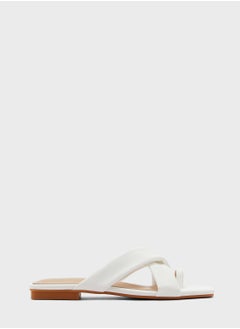 Cross Over Toe Loop Flat Sandal