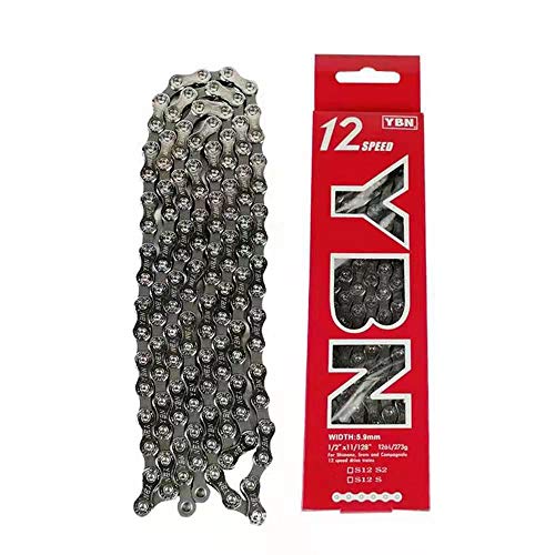 YBN S12 12 Speed Chain MTB Road Bike Chain for Shimano Sram Campagnolo with Magic Buckle - Image 1