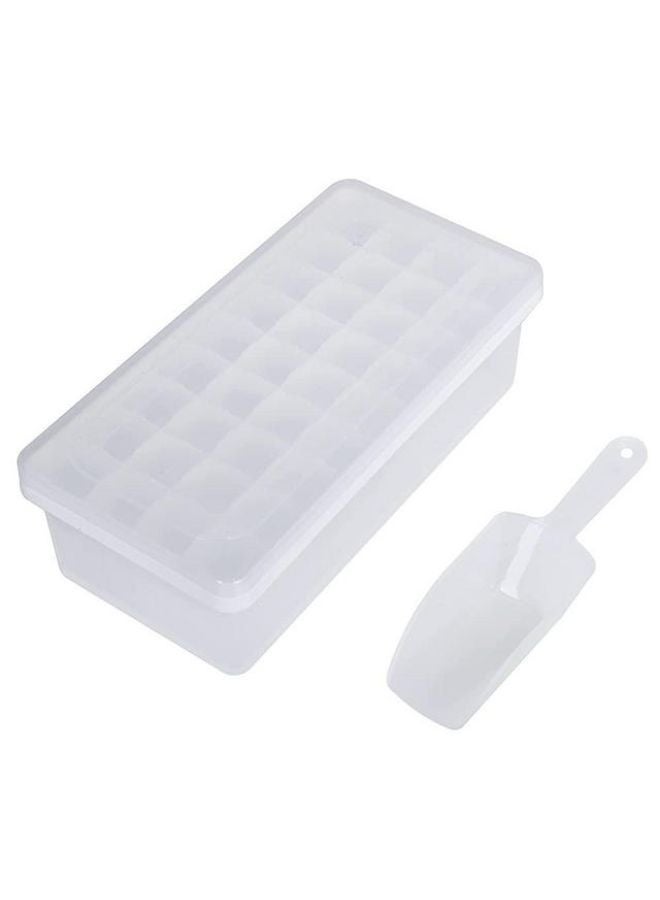 4 Pieces Ice Cube Molder Tray With Container Box and Shovel  - Image 2