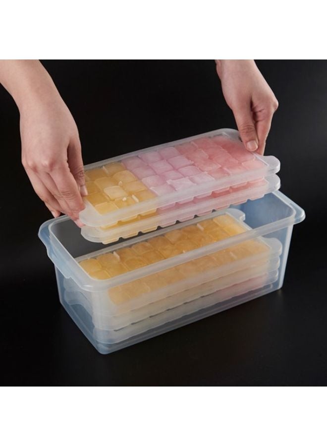 4 Pieces Ice Cube Molder Tray With Container Box and Shovel  - Image 3