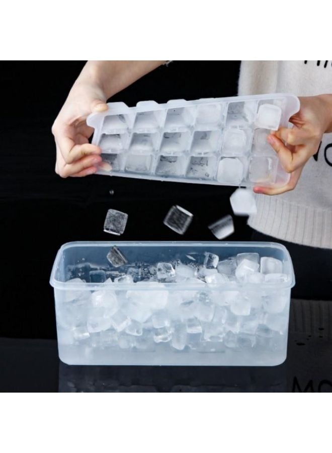 4 Pieces Ice Cube Molder Tray With Container Box and Shovel  - Image 5