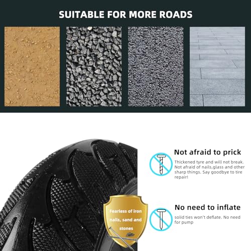PRO CAKEN 200x50 solid tire wheel with Plastic Hub for electric scooter balance car 8x2 solid wheel explosion proof puncture tubeless tire parts… - Image 5