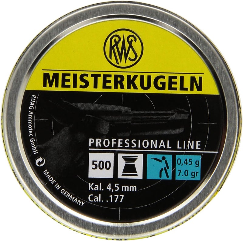 RWS Meisterkugeln Pellets .177, 7.0G-500 Count