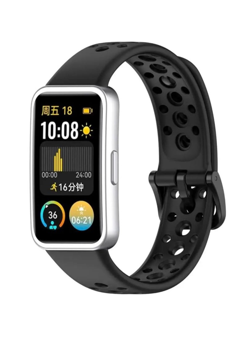 Silicone Strap For Huawei Band 8/9  Smart Watch Wrist Strap Soft Sport Replacement -Back - Image 2