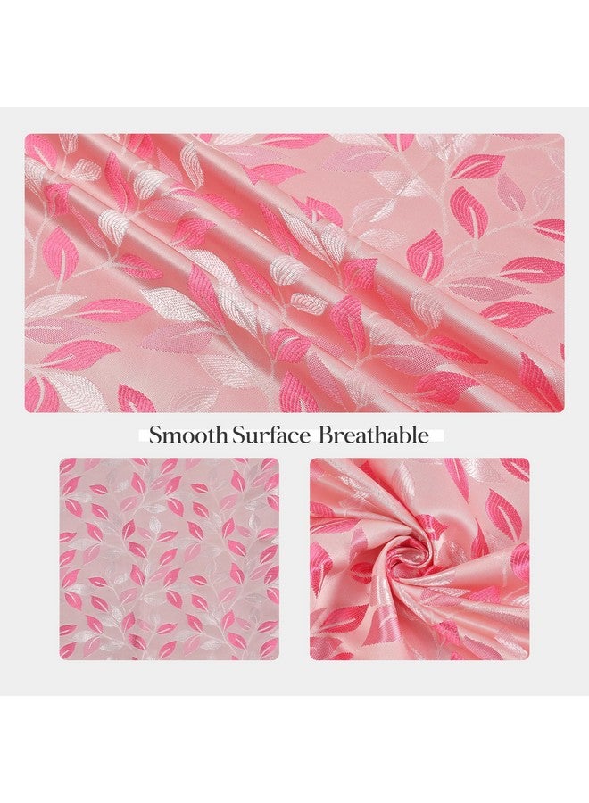 FRESH FROM LOOM Opaque Curtains for Door 10 Feet Long|Big Window Curtain Polyester Weaved Parda|Modern Parde for Living Room Bedroom|Home Office Jacquard Screens (Pink,2pc) Grommet - Image 4