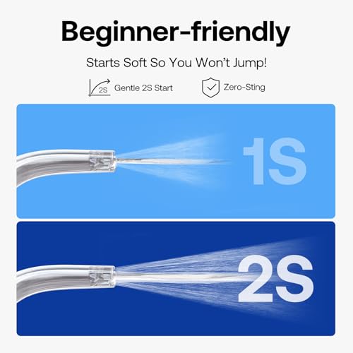 Bitvae Cordless Water Dental Flosser for Teeth, Portable 300ML Water Teeth Cleaner Picks, 3 Cleaning Modes 6 Jet Tips, Water Dental Picks for Cleaning (Midnight Blue) - Image 5