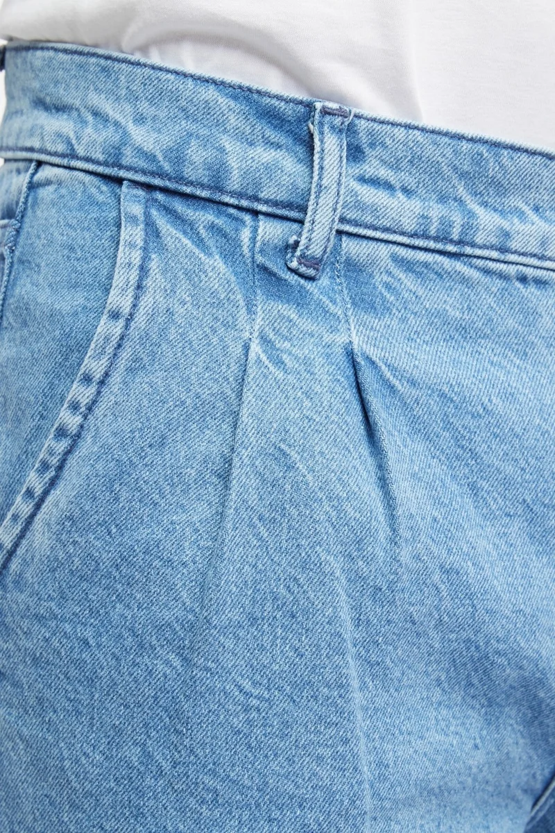 Cedy Denim Men's Pleated High Waist Loose Cut Baggy Loose Fit Jean PANTS-C354