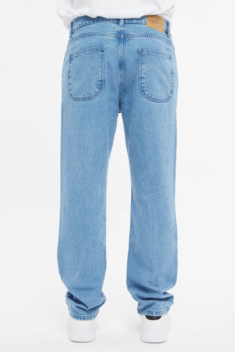Cedy Denim Men's Pleated High Waist Loose Cut Baggy Loose Fit Jean PANTS-C354