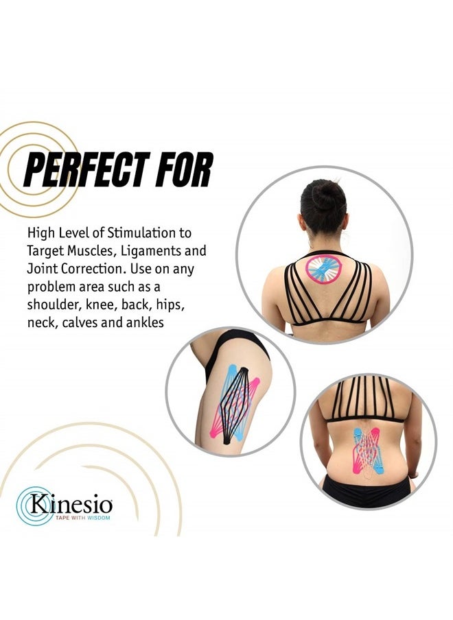 Kinesio Taping - Elastic Therapeutic Athletic Tape Tex Gold FP - Blue – 2 in. x 16.4 ft  - Image 4