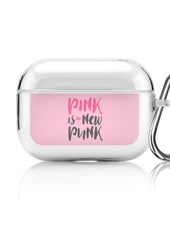 Stylizedd Classic Clear printed Case for Apple AirPods Pro 2nd Generation Thin Transparent Cover [Designed for Apple AirPods Pro 2nd Generation] - Pink is the new punk - Image 1