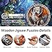 WOODBESTS Wooden Puzzles for Adults 200 Piece M 114x114 Guardian Dragon Puzzle Beautiful Wooden Box Wooden Jigsaw Puzzles Unique Shape Birthday Gifts for Adults Family Game - Image 4