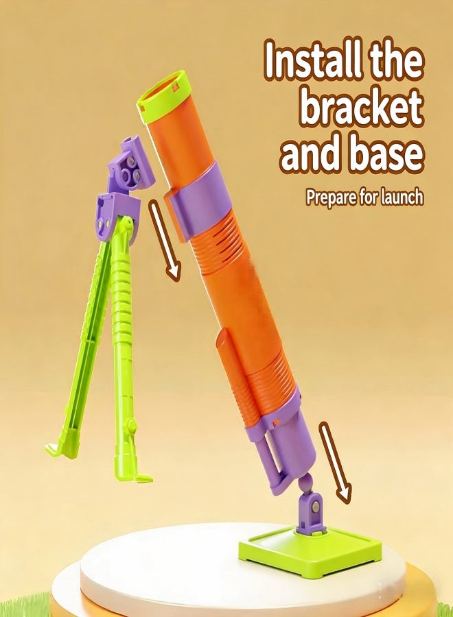Mortar Launcher Playset for Kids 6-12 Years Old, Soft Foam Rocket Kids Play Set with for Boys and Girls - Image 4