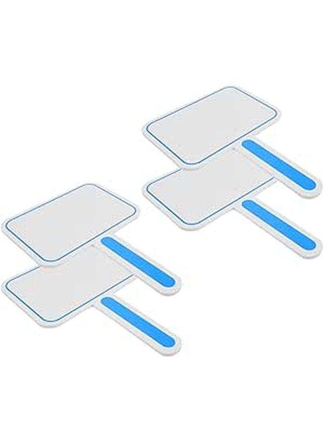 Dry Erase Score Boards 20x30cm 4 Pack Whiteboard Paddles with Handle for Classroom Office - Image 1