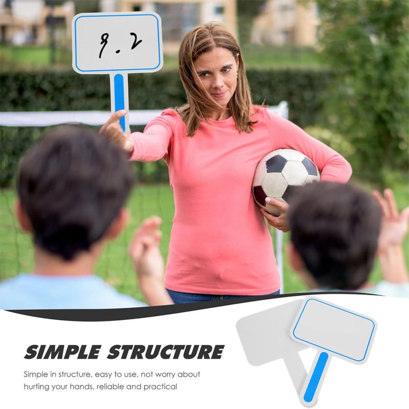 Dry Erase Score Boards 20x30cm 4 Pack Whiteboard Paddles with Handle for Classroom Office - Image 4